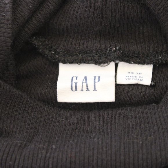 GAP Black Ribbed Long Sleeve Turtleneck - Picture 5 of 7
